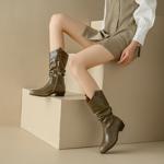 Luxurious Handcrafted Leather Women's Shoes - Elegance in Every Stitch(EchengduXY130)