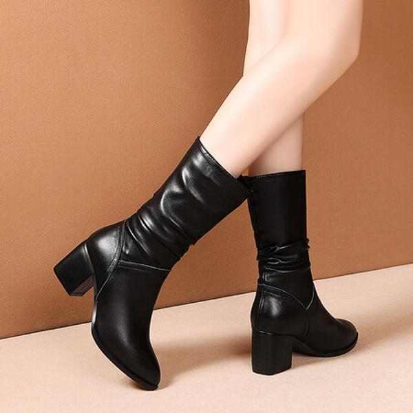 Elegant Handmade Leather Women's Shoes - Luxury Craftsmanship(Echengdu2476)