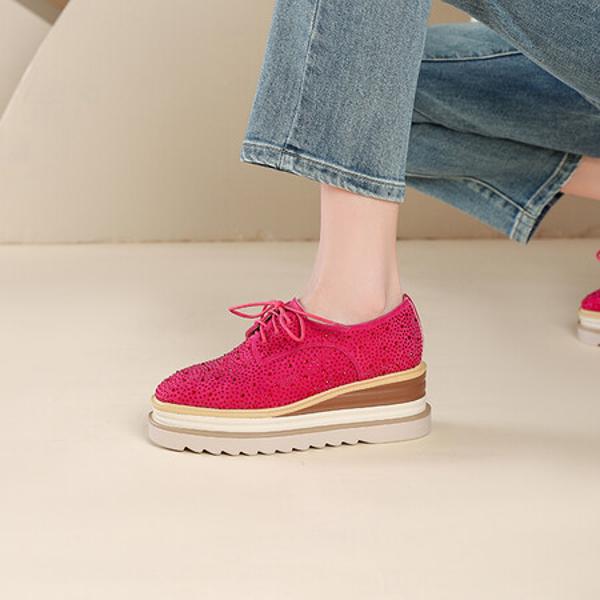 Luxurious Handmade Leather Women's Shoes: Elegant Craftsmanship & Quality(Echengdu2484)