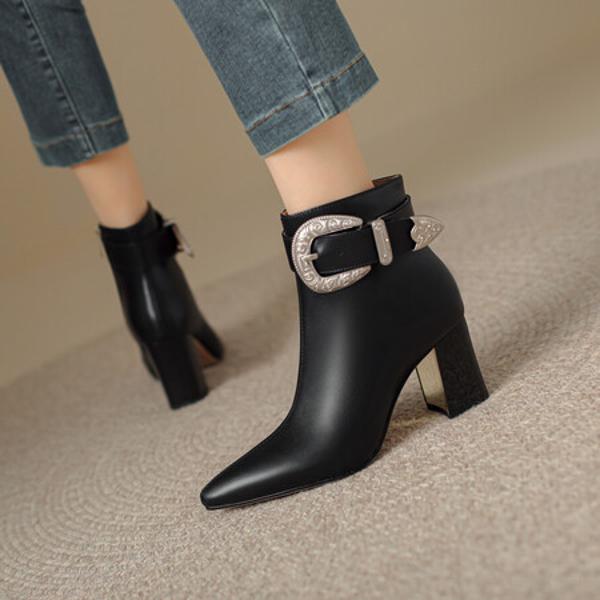 Exquisite Handcrafted Leather Women’s Shoes - A Blend of Luxury and Elegance(Echengdu1月-59)