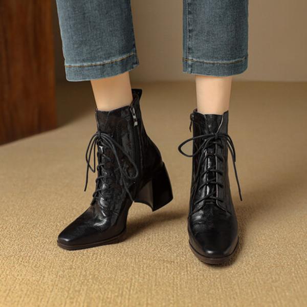 Exquisite Handcrafted Leather Women's Shoes: Luxury, Elegance, and Superior Quality(Echengdu1月-57)