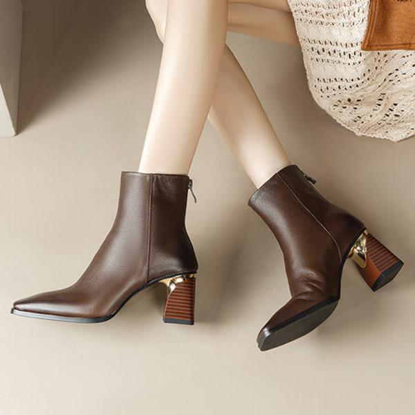 Exquisite Handmade Leather Women's Shoes: Luxury Craftsmanship & Elegance(Echengdu2月-38)