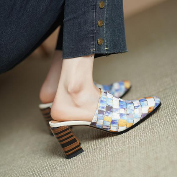 Luxurious Handcrafted Leather Women's Shoes(Echengdu2521)