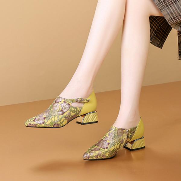 Handcrafted Luxury Leather Women's Shoes: Exquisite Elegance and Quality(Echengdu1月-42)