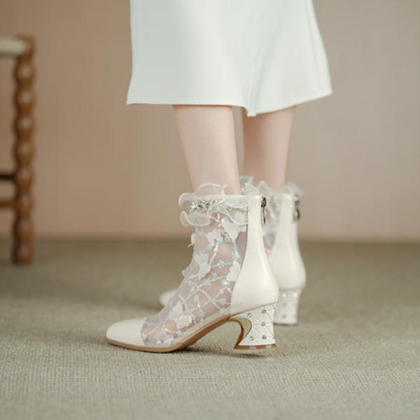 Handcrafted Genuine Leather Women's Shoes: Elegant Luxury Awaits(Echengdu2527)