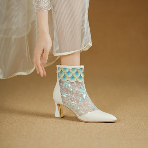 Exquisite Handcrafted Leather Women's Shoes for Elegance(Echengdu2531)