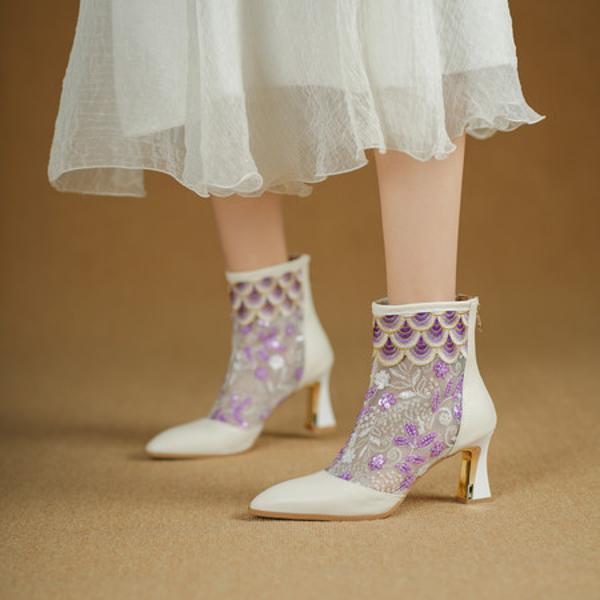 Exquisite Handcrafted Leather Women's Shoes for Elegance(Echengdu2531)