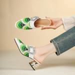 Exquisite Handcrafted Leather Women's Shoes, Luxurious Elegance(Echengdu2528)