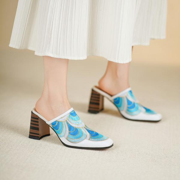 Exquisite Handcrafted Leather Women's Shoes: Luxury, Elegance, and Quality(Echengdu2529)