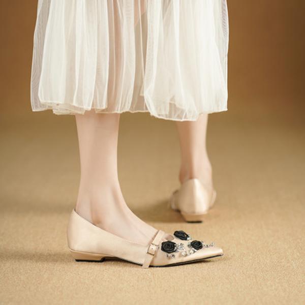 Exquisite Handcrafted Leather Women's Shoes for Elegant Luxury(Echengdu2533)