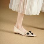 Exquisite Handcrafted Leather Women's Shoes for Elegant Luxury(Echengdu2533)