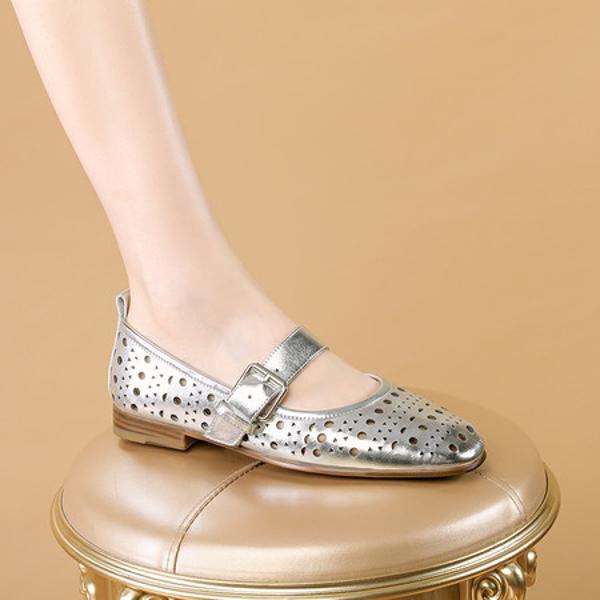 Elegant Handcrafted Leather Women's Shoes with Exquisite Craftsmanship(Echengdu1月-29)