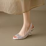 Elegant Handcrafted Leather Women's Shoes of Luxe Quality(Echengdu2538)