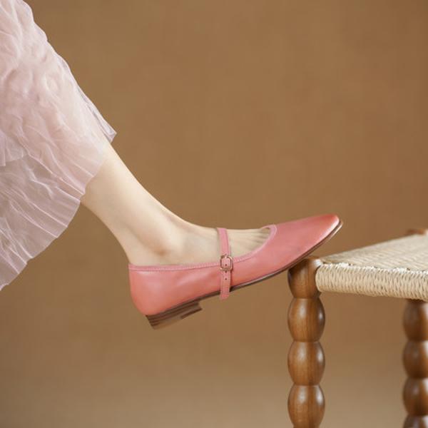 Exquisite Handcrafted Leather Women's Shoes: Luxury Meets Elegance(Echengdu2548)