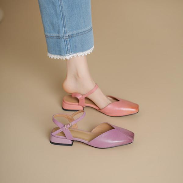 Handcrafted Luxury Leather Women's Shoes with Exquisite Craftsmanship(Echengdu2555)