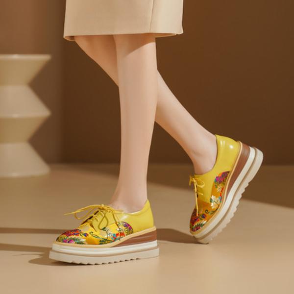 Exquisite Handcrafted Genuine Leather Women's Shoes for Elegance(Echengdu1月-08)