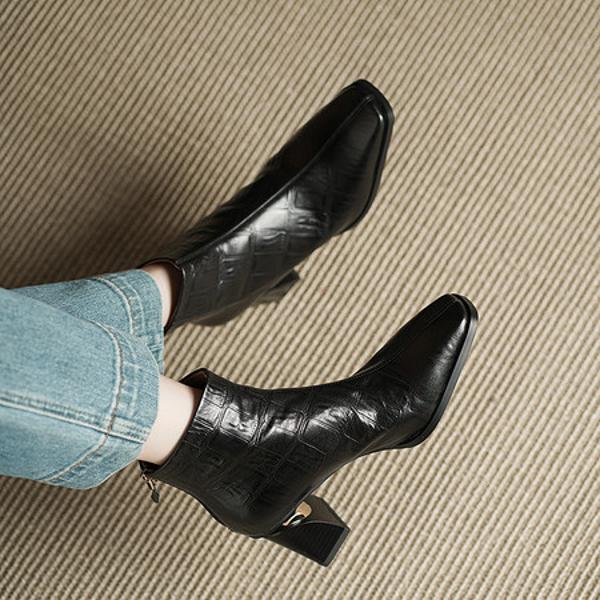 Elegant Handcrafted Leather Women's Shoes: Luxury Craftsmanship & Quality(Echengdu2568)