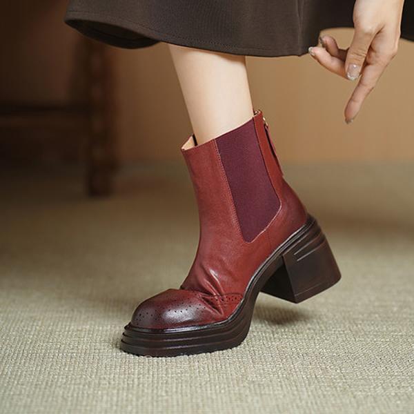 Handcrafted Leather Women's Shoes: Elegance in Every Stitch(Echengdu2561)