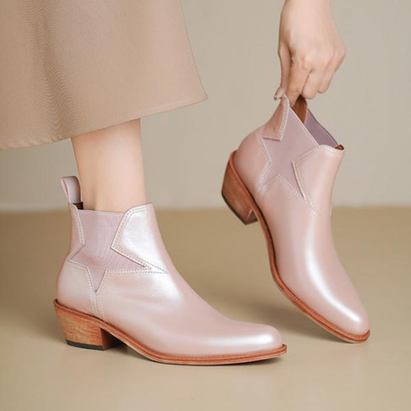 Elegant Handcrafted Leather Women's Shoes: Luxury Craftsmanship & Quality(Echengdu2577)