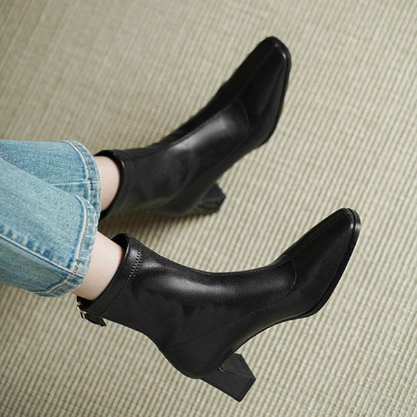 Elegant Handcrafted Genuine Leather Women's Shoes – Luxury Craftsmanship(Echengdu2579)