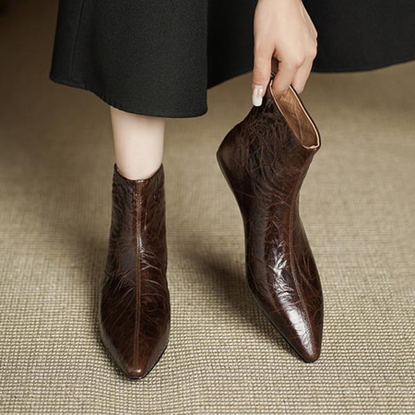 Handcrafted Luxury Genuine Leather Women's Shoes: Exquisite Quality & Elegance(Echengdu2570)