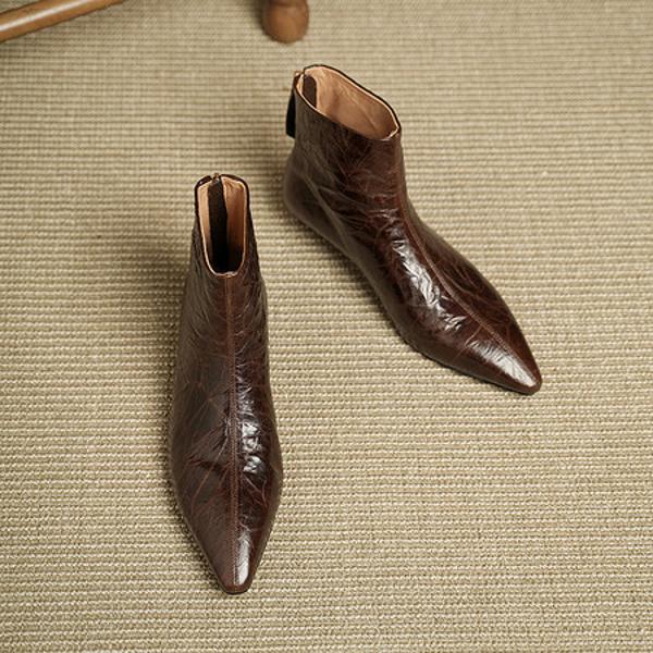 Handcrafted Luxury Genuine Leather Women's Shoes: Exquisite Quality & Elegance(Echengdu2570)