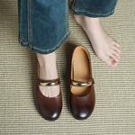 Handcrafted Leather Women's Shoes: Elegant Luxury with Fine Craftsmanship(Echengdu2571)