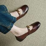 Handcrafted Leather Women's Shoes: Elegant Luxury with Fine Craftsmanship(Echengdu2571)