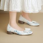 Handcrafted Genuine Leather Women's Shoes - Luxurious Elegance(Echengdu2583)