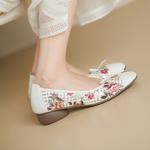 Exquisite Handcrafted Genuine Leather Women's Shoes - Luxurious Elegance(Echengdu2584)