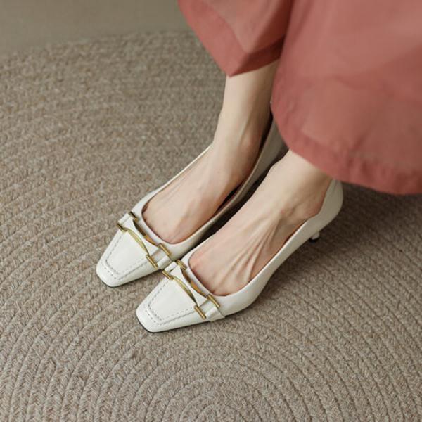 Elegant Handcrafted Genuine Leather Women's Shoes: Luxury Meets Artisanal Craftsmanship(EcqiH-178)