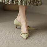 Elegant Handcrafted Leather Women's Shoes of Luxury Quality(EcqiH-158)