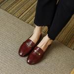 Elegant Handcrafted Genuine Leather Women's Shoes with Exquisite Craftsmanship(EcqiH-470)