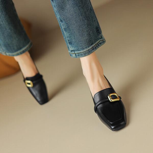 Handcrafted Luxury Leather Women’s Shoes: Pure Elegance(EcqiHL-1788)