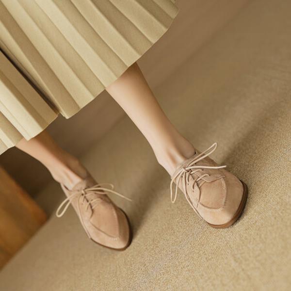 Elegant Handmade Genuine Leather Women's Shoes – Luxurious Craftsmanship(EcqiH-2619)