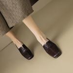 Handcrafted Leather Women’s Shoes: Elegant Luxury(EcqiH-2621)