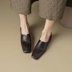 Handcrafted Leather Women’s Shoes: Elegant Luxury(EcqiH-2621)