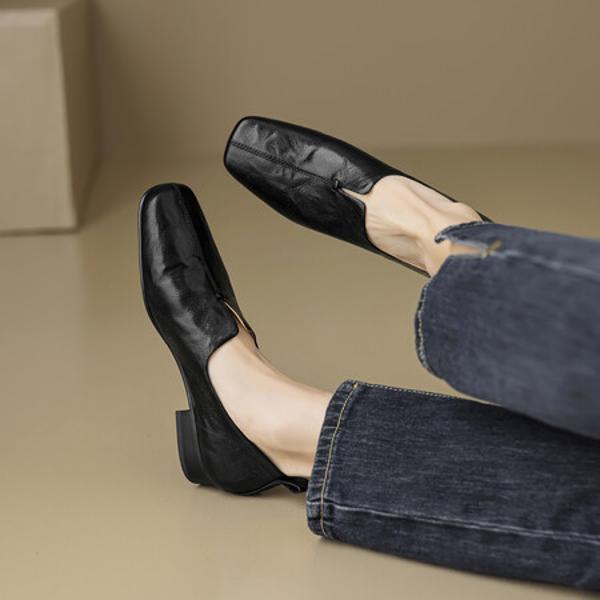 Handcrafted Leather Women’s Shoes: Elegant Luxury(EcqiH-2621)