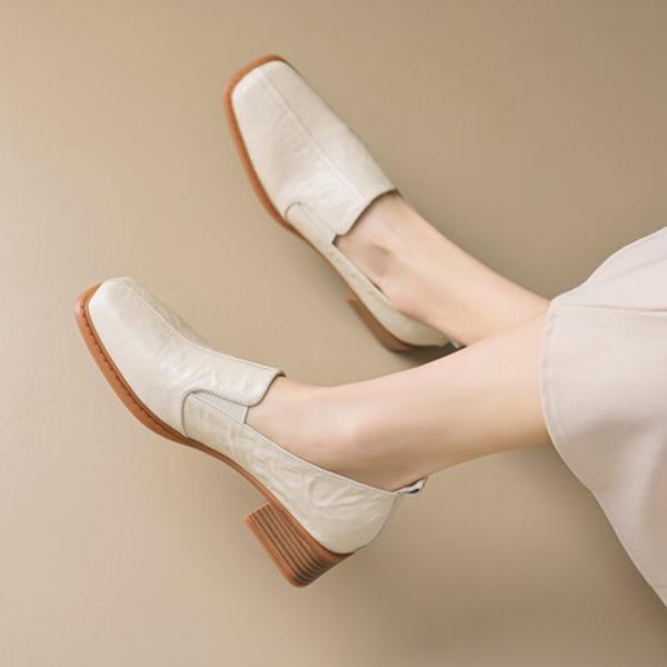 Elegant Handmade Leather Women's Shoes of Luxury Craftsmanship(EcqiH-2695)