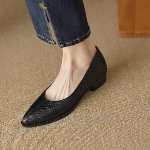Exquisite Handcrafted Leather Shoes for Elegant Women(EcqiH-2696)