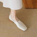 Elegant Handmade Genuine Leather Women's Shoes: Luxury Craftsmanship(EcqiH-2693)