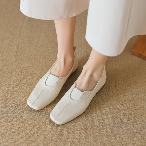 Elegant Handmade Genuine Leather Women's Shoes: Luxury Craftsmanship(EcqiH-2693)