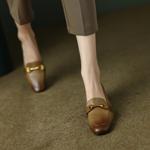 Handcrafted Luxury Leather Women’s Shoes: Elegant Craftsmanship(EcqiHL-452)