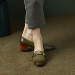 Handcrafted Luxury Leather Women’s Shoes: Elegant Craftsmanship(EcqiHL-452)