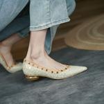 Exquisite Handcrafted Leather Women's Shoes: Luxury, Elegance, and Superior Craftsmanship(EcqiH-5026)