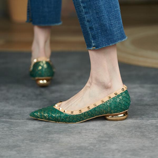 Exquisite Handcrafted Leather Women's Shoes: Luxury, Elegance, and Superior Craftsmanship(EcqiH-5026)