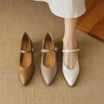 Handcrafted Luxury Leather Women’s Shoes – Elegant Craftsmanship and Quality(EcqiH-2718)