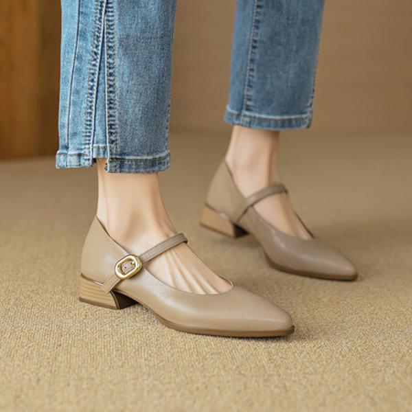 Handcrafted Luxury Leather Women’s Shoes – Elegant Craftsmanship and Quality(EcqiH-2718)