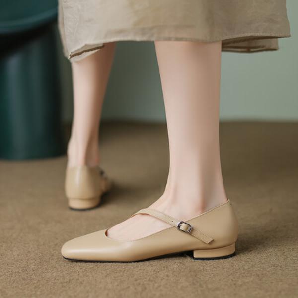 Handcrafted Genuine Leather Women's Shoes: Luxury, Elegance, and Quality(EcqiH-1742)