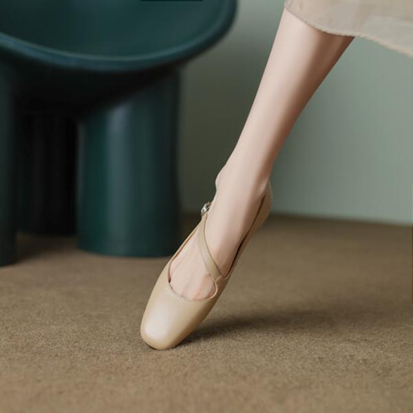 Handcrafted Genuine Leather Women's Shoes: Luxury, Elegance, and Quality(EcqiH-1742)